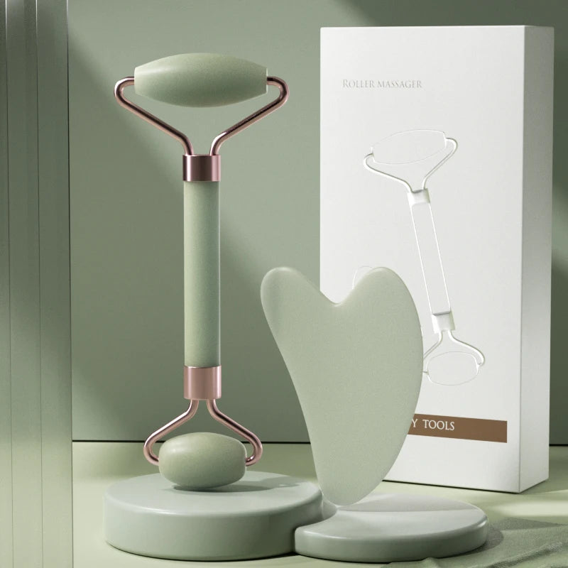 Gua-Sha et rouleau visage